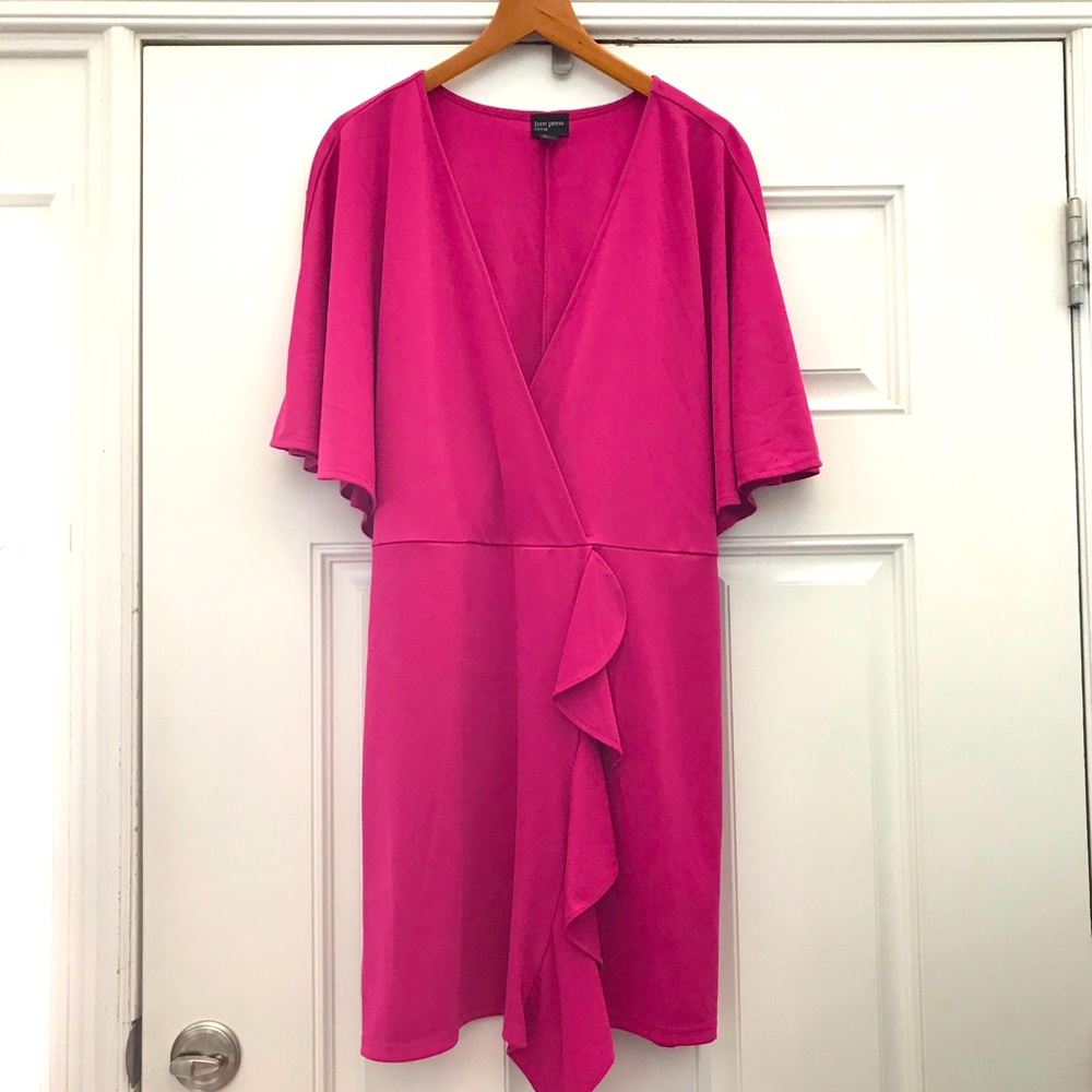 NWT Free Press Clothing dress with ruffle waist detail Size XL